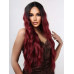 Peruca ombre burgundy